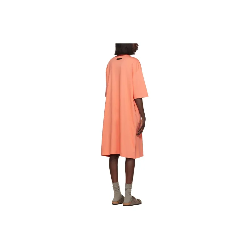 Fear Of God Essentials Short-Sleeved Dresses Women's Coral-1