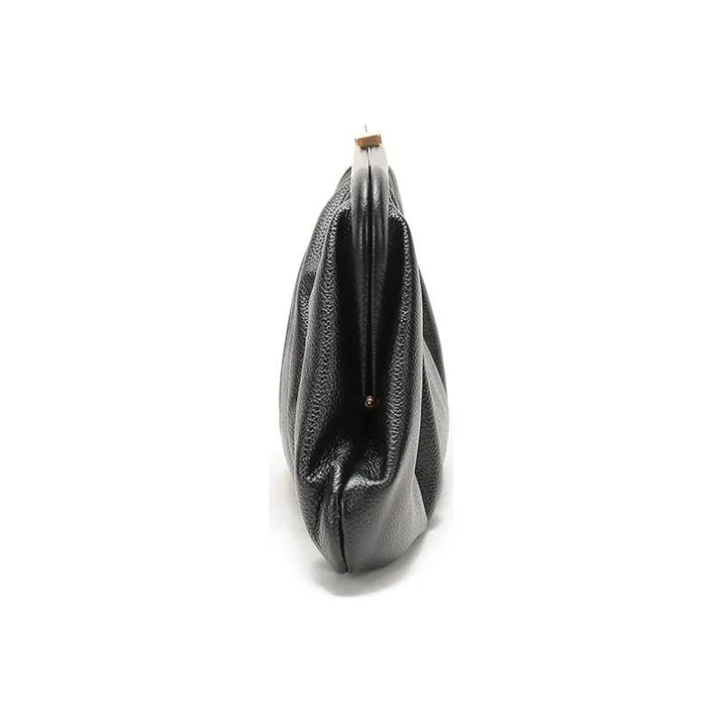 Balenciaga Cow Leather Clutch Shoulder Bag Crossbody Bag Women's Black-2