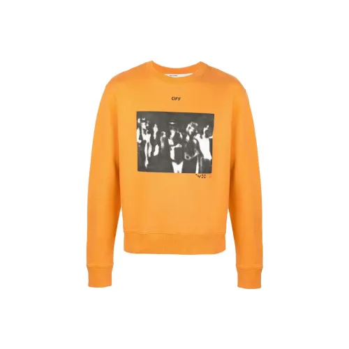 OFF-WHITE Sweatshirts Men Orange