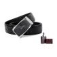 Black Strap Silver Buckle+Premium Box