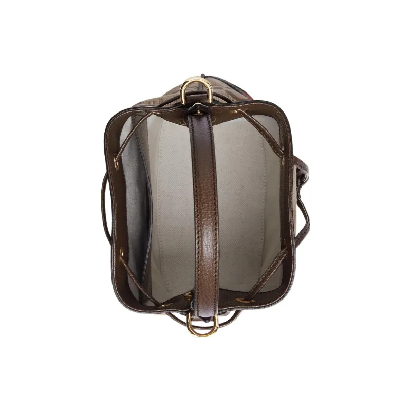 GUCCI Ophidia Canvas With Leather Binding Bucket Bag, Portable Crossbody Bag, Shoulder Bag Women's-5