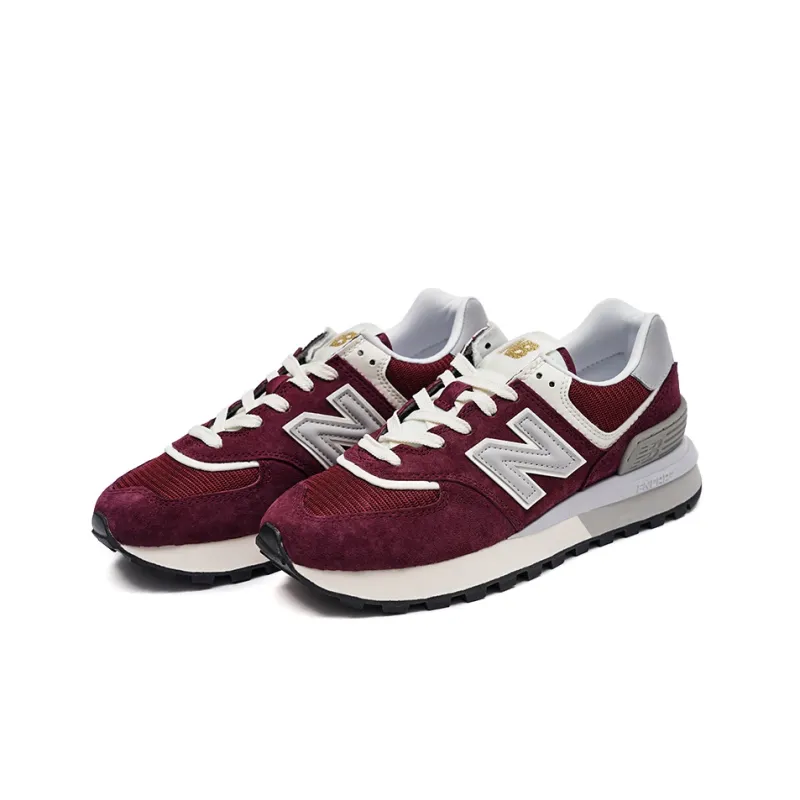 New Balance 574 Burgundy Silver-2