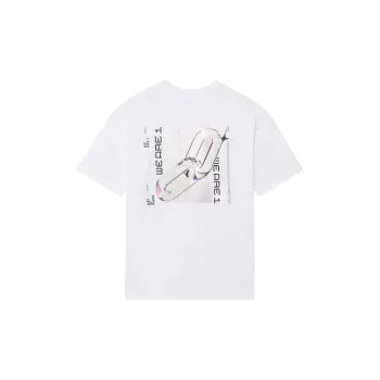 LiNing x Glare, Li Ning X Glare Co branded Wade Collection T Shirt Unisex White