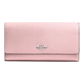 COACH Trifold Wallet Leather Wallet Women's Petal Pink