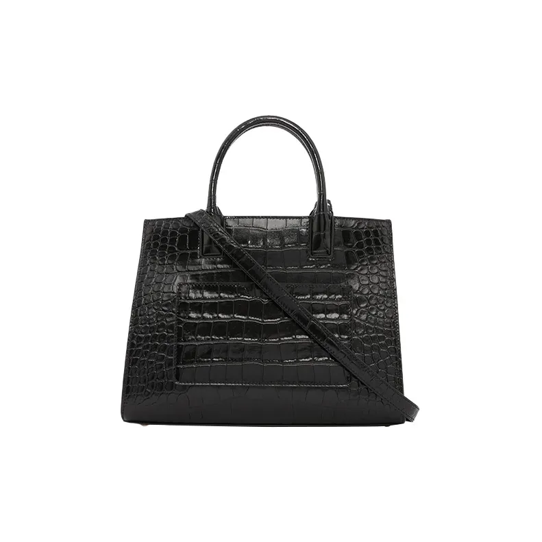 Burberry Frances Leather Tote Bag Shopping Bag Shoulder Bag Crossbody Bag Handbag Mini Women's Black-2