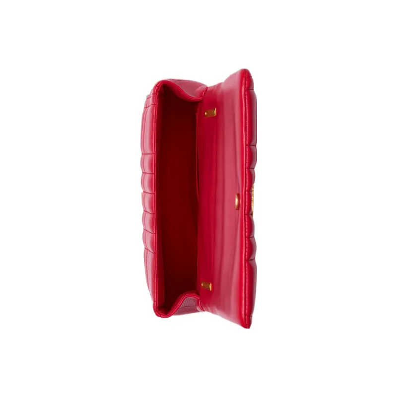 Burberry Lola Lola Bag Lambskin Shoulder Bag Crossbody Bag Small Size Women's Red-4