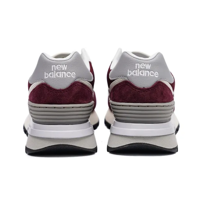 New Balance 574 Burgundy Silver-3