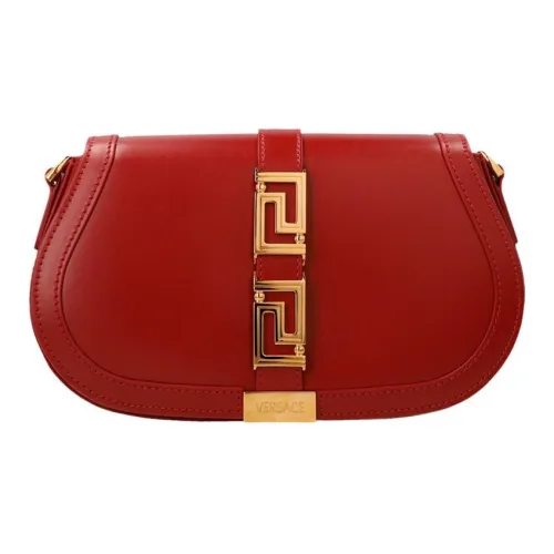 FANSIZHE Greca Goddess Cow Leather Portable Crossbody Bag Shoulder Bag Women's Red