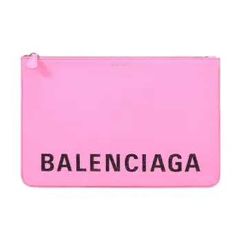 Balenciaga Women's Leather Clutch Pink