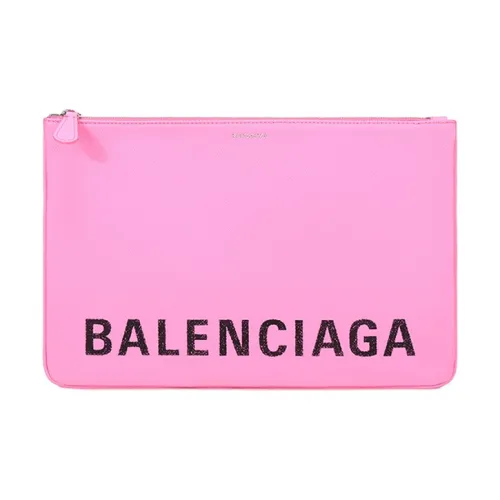 Balenciaga Women's Leather Clutch Pink