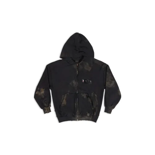 Balenciaga Cotton Front Zip Hoodie