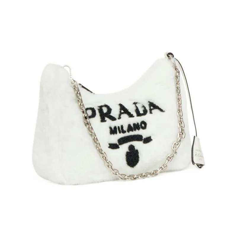 PRADA Re-Edition Wool 3-in-1 Combo Bag Handbag Shoulder Bag Women's White-2