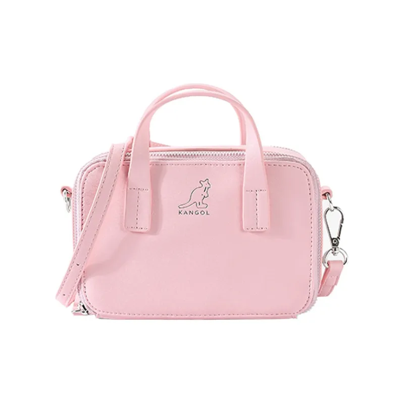 KANGOL PU Camera Bag, Tofu Bag, Handbag, Shoulder Bag, Crossbody Bag Regular Women's Multicolor-8