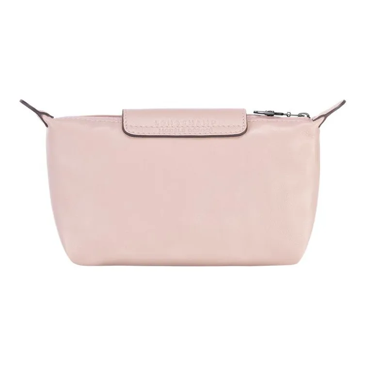 LONGCHAMP Le Pliage Cuir Sheepskin Dumpling Bag Clutches Women's Light Pink-1