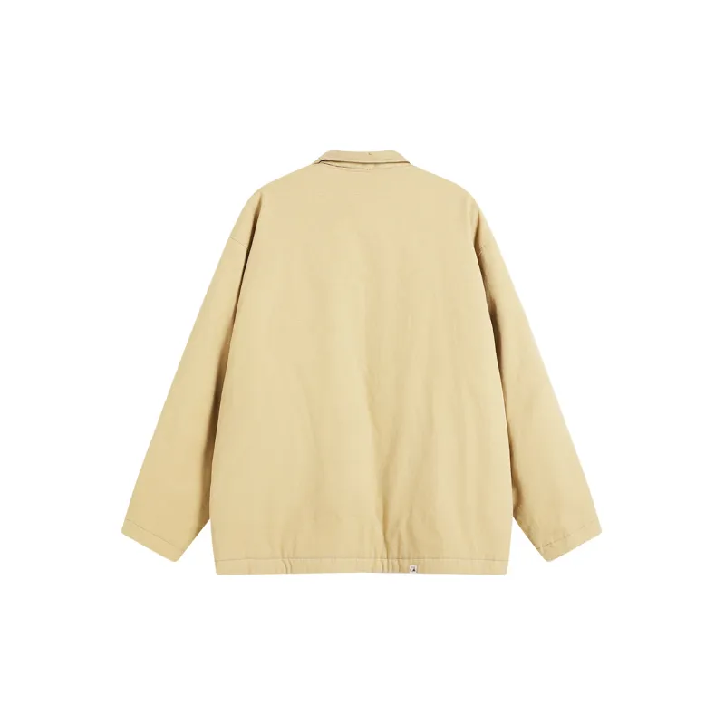 TIKIMOMOKA Solid Color Crew Neck Loose Fit Puffer Jacket Unisex-4