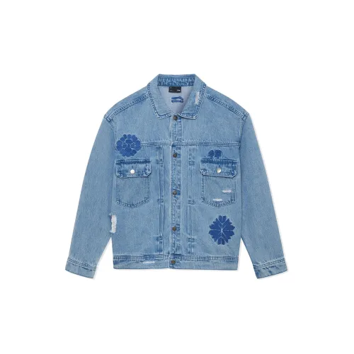 LINING Sports Life Collection Denim Jackets Men Blue