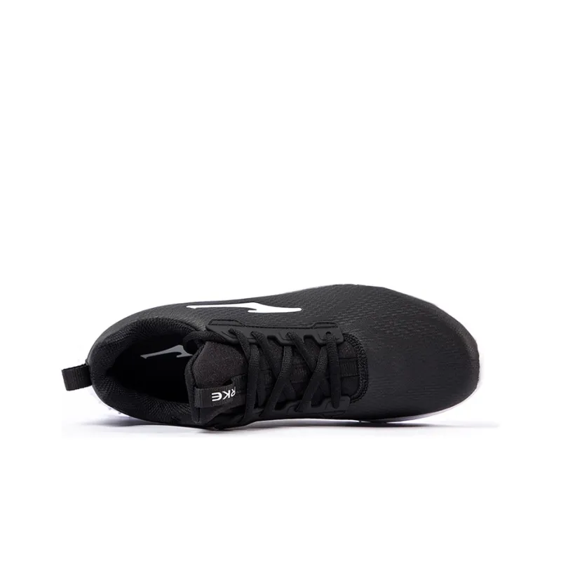 Erke Slip Resistant Low Top Sports Casual Shoes Men's Black White-2