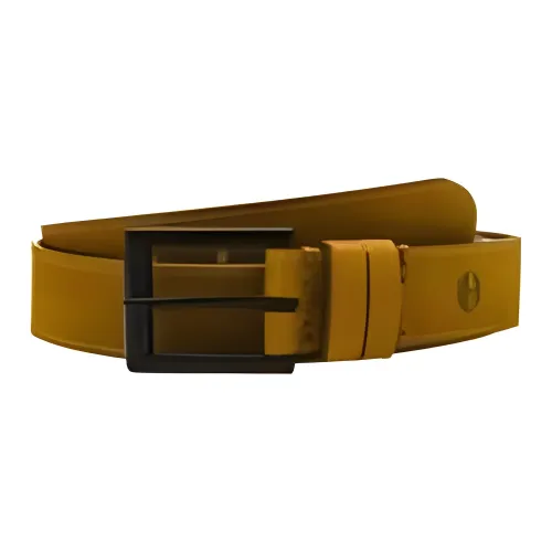 Timberland Leather Belts Unisex Yellow