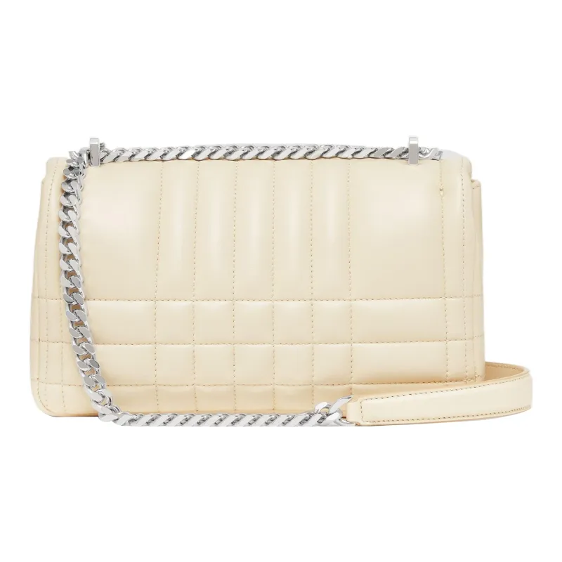 Burberry Lola Lola Bag Lambskin Shoulder Bag Crossbody Bag Small Size Women's Light Vanilla-1