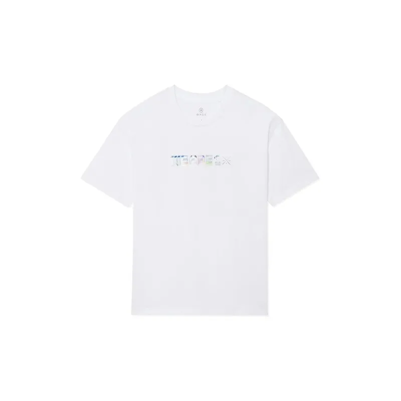 LiNing x Glare, Li Ning X Glare Co branded Wade Collection T Shirt Unisex White-1