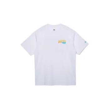 New Era Ruffle Sleeve T Shirt Unisex White