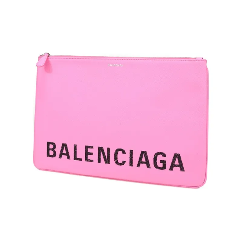 Balenciaga Women's Leather Clutch Pink-1
