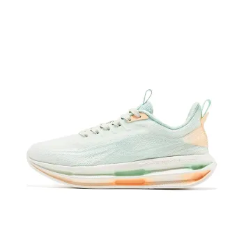 Erke Rebound Cushioning Low Top Running Shoes Women's Light Cool Green Space Nude