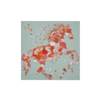 HERMES THEO DE GUELTZL SQUARE Silk Scarves Unisex