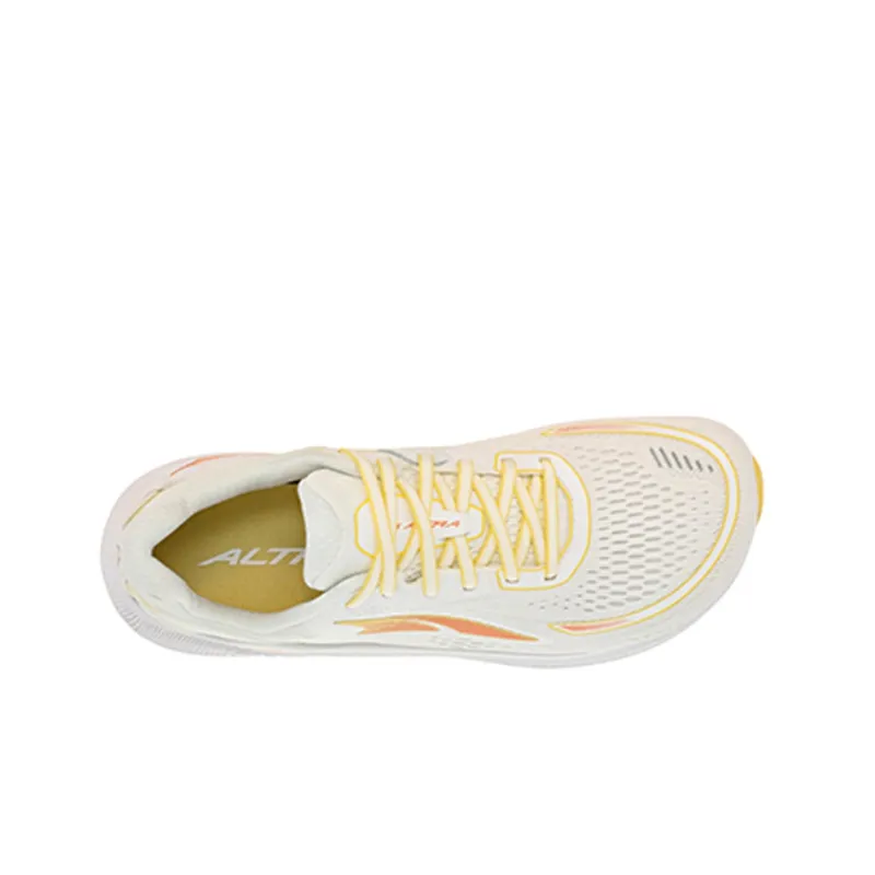 Altra Cushioned Slip-Resistant Abrasion-Resistant Low-Top Running Shoes Women's Yellow White-2