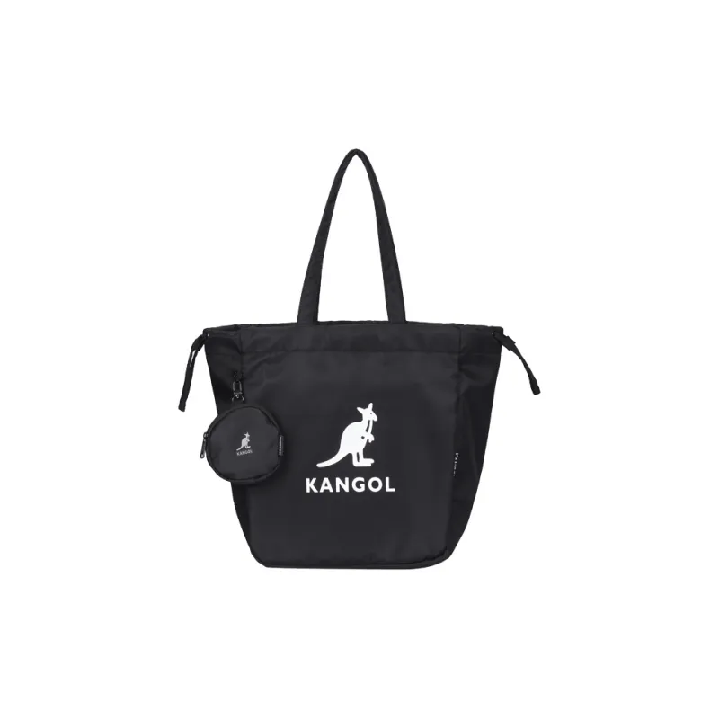 KANGOL Fabric Large Capacity Tote Bag Gym Bag Shoulder Bag Large Size Unisex Black-3