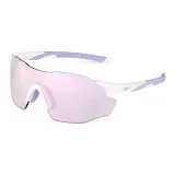 GT67012-C049 White Frame with Pink Purple Photochromic Lens