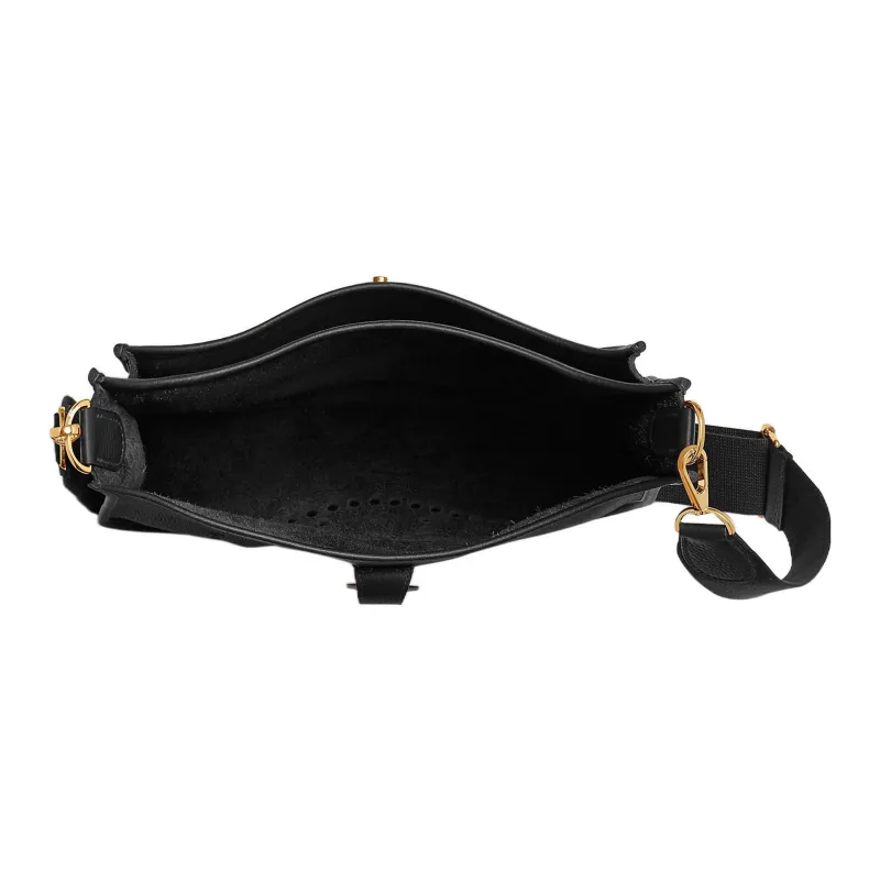 HERMES Evelyne Clemence Bullock Leather Shoulder Bag Crossbody Bag Women's Noir Black-3