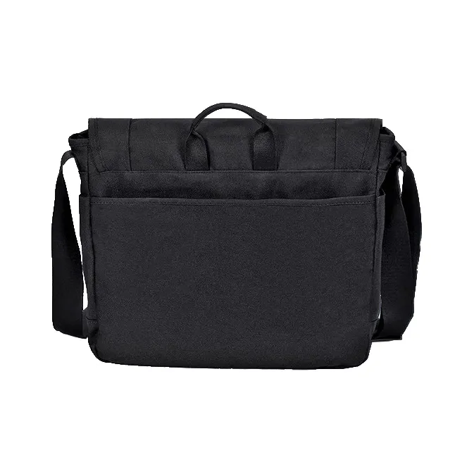 KANGOL Fabric Laptop Bag, Messenger Bag, Crossbody Handbag Regular Unisex Black-1