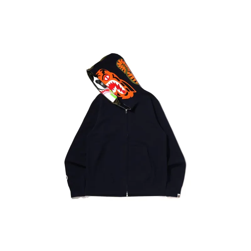 A BATHING APE Crazy Face Full Zip Hoodie-7