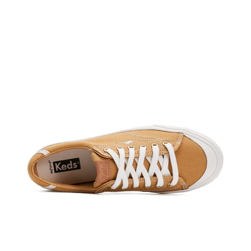 Keds Skateboard Shoes Women's Low-Top White/Brown-2