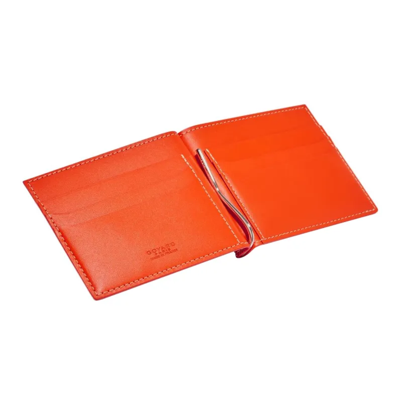 GOYARD Saint-Thomas Canvas With Leather Wallet Unisex Orange-2
