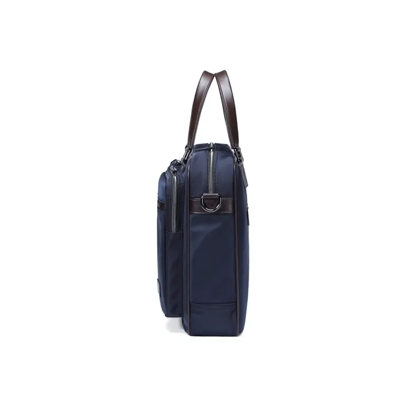 GOLF Artificial Leather Laptop Bag Commute Handbag Shoulder Bag Briefcase Large Size Men's Navy Blue/Black/Elegant Gray-4