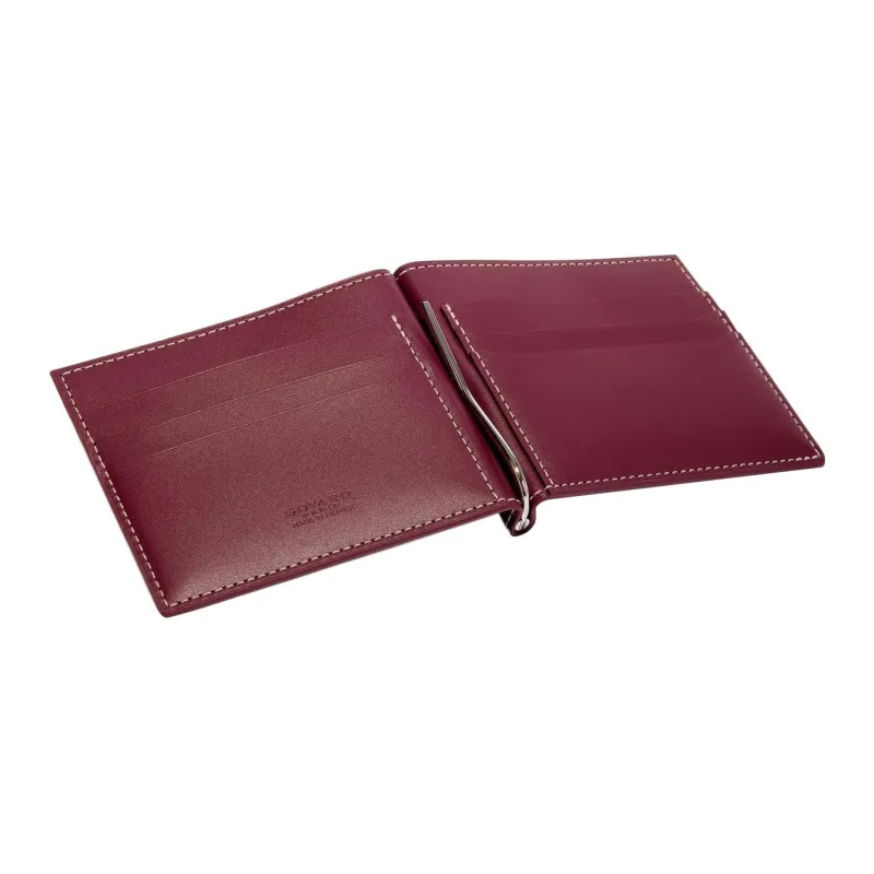 GOYARD Saint-Thomas Canvas With Leather Wallet Unisex Burgundy-1