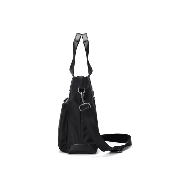 GOLF Oxford Fabric Blend Commute Bag Shoulder Bag Crossbody Bag Briefcase Large Size Men's Black/Gray-3
