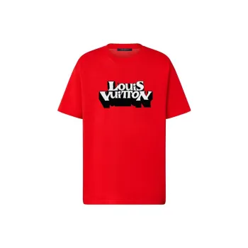 LOUIS VUITTON Lv Fall Series T Shirt Men's Red