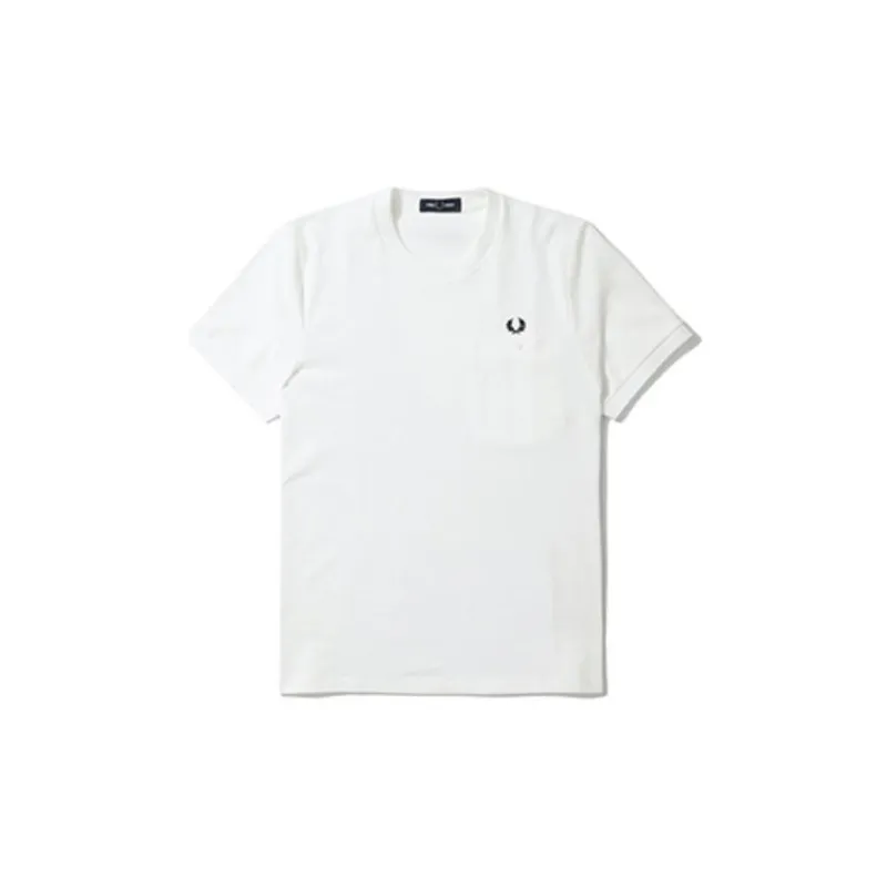 FRED PERRY SS22 Crew Neck Fitted Straight Short Sleeved T Shirt Men's-0