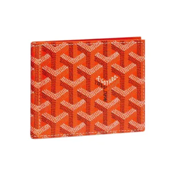 GOYARD Saint-Thomas Canvas With Leather Wallet Unisex Orange