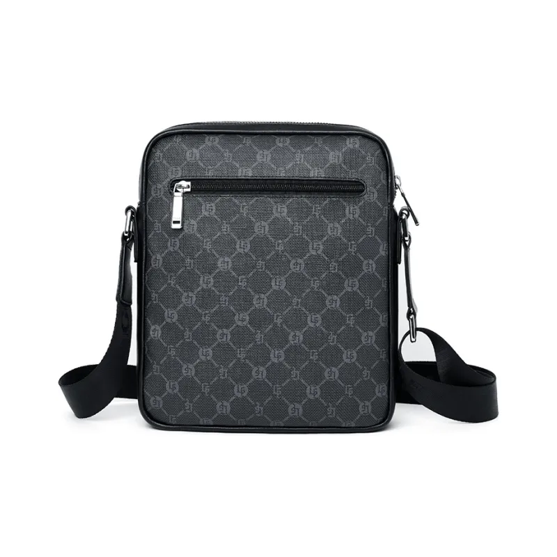 GOLF PVC Crossbody Bag Tubas Men's Gray & Black-2