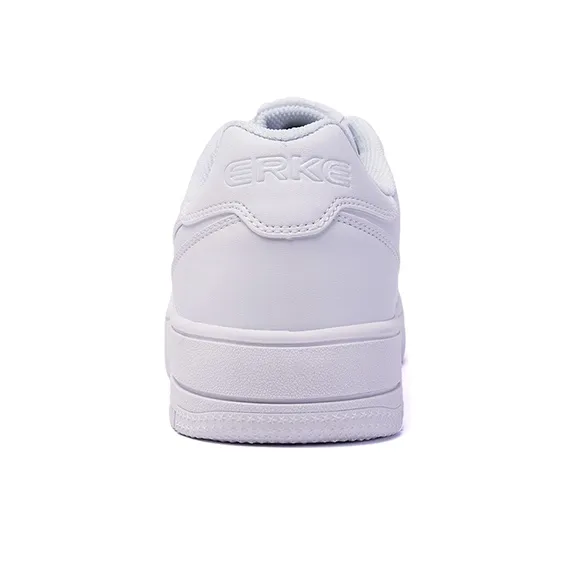 Erke Low Top Skateboard Shoes Men's White-3