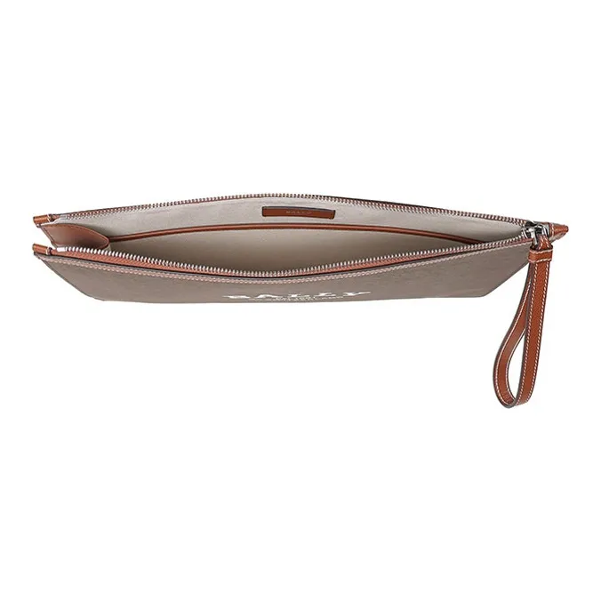 BALLY Leather Coin Purse, Clutch Regular Men's Brown-5