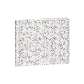 GOYARD Saint-Thomas Canvas With Leather Wallet Unisex White
