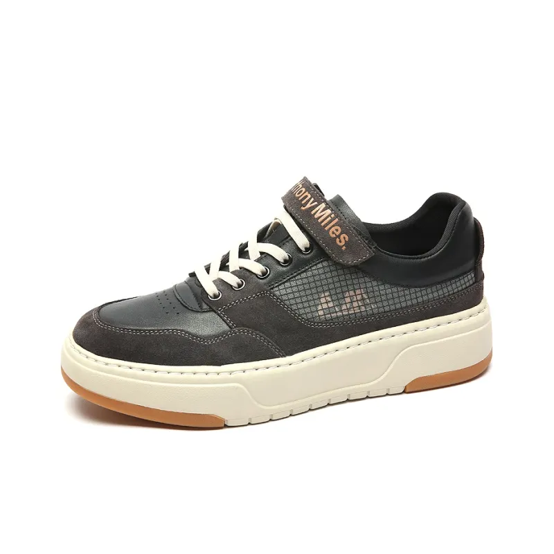 Anthony Miles Skateboard Shoes Men Low Top Black-1