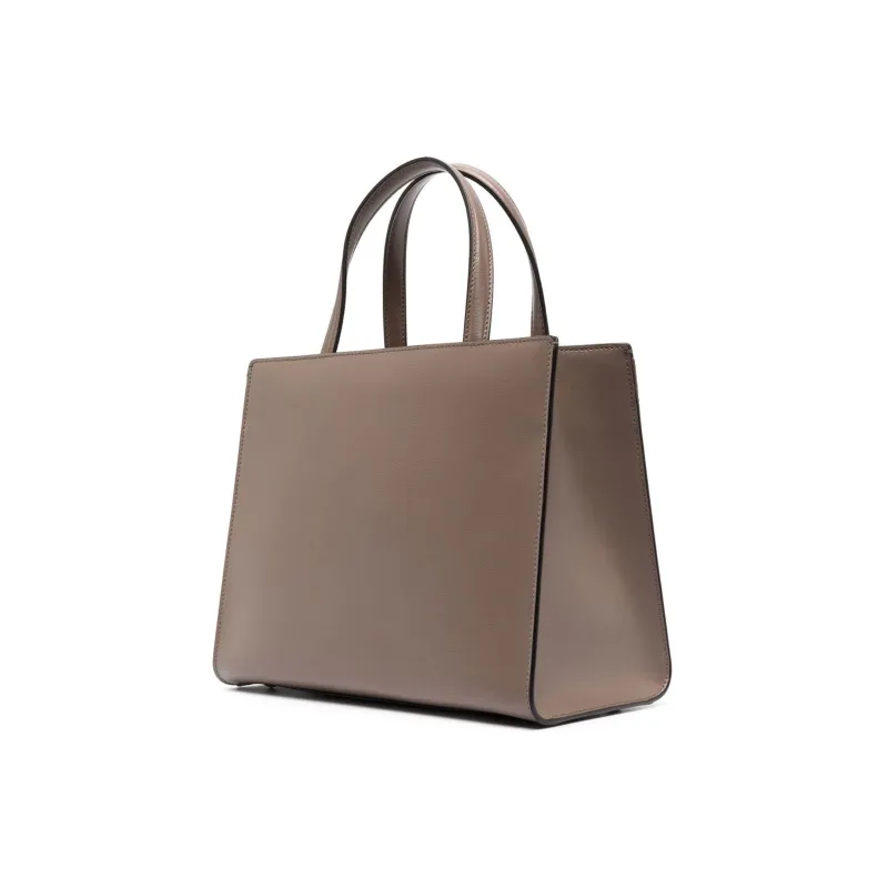 FERRAGAMO Natural Grain Cow Leather Handbag Medium Size Women's Camel-2