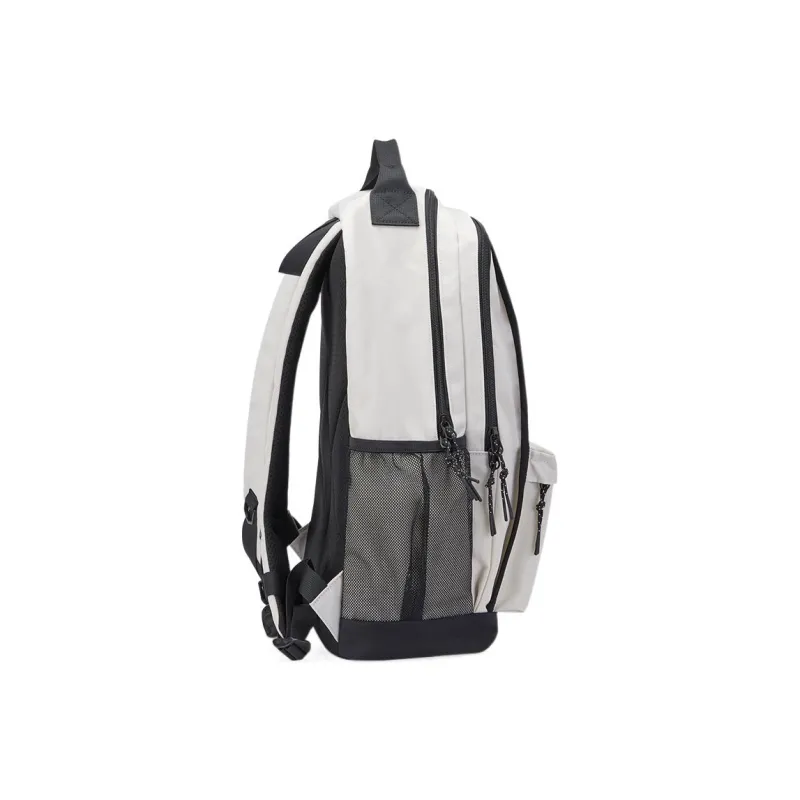 OIWAS Fabric Laptop Bag Backpack Unisex Gray, Beige-3