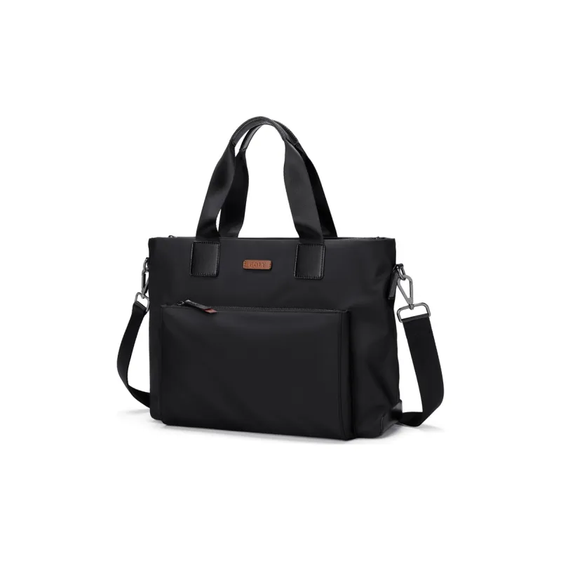GOLF Oxford Fabric Blend Commute Bag Shoulder Bag Crossbody Bag Briefcase Large Size Men's Black/Gray-0